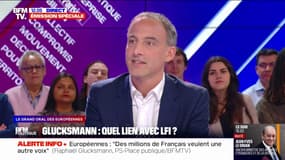 Élections européennes: "On va fixer un cap clair, en rupture avec ce que fait LFI", déclare Raphaël Glucksmann (PS-Place Publique)