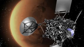 Vue d'artiste de la sonde Rosetta, lancée en 2004 par l'Agence spatiale européenne.