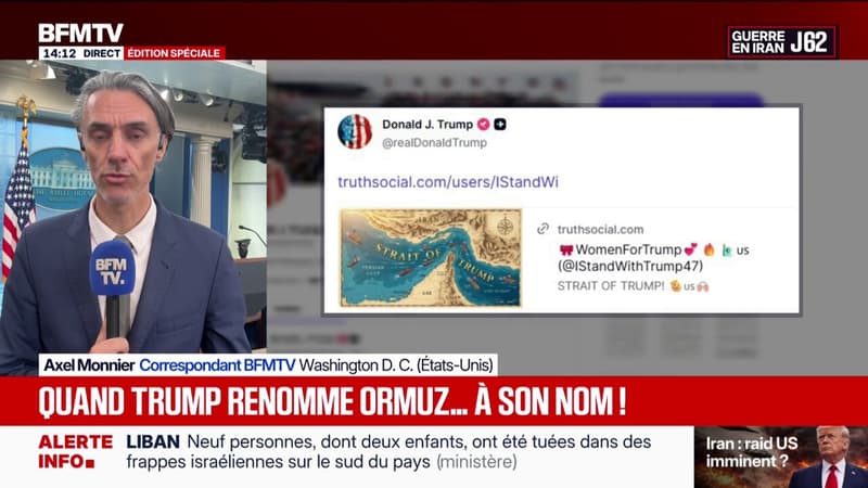 "Détroit de Trump": un compte de soutien au président américain renomme le détroit d'Ormuz à son nom