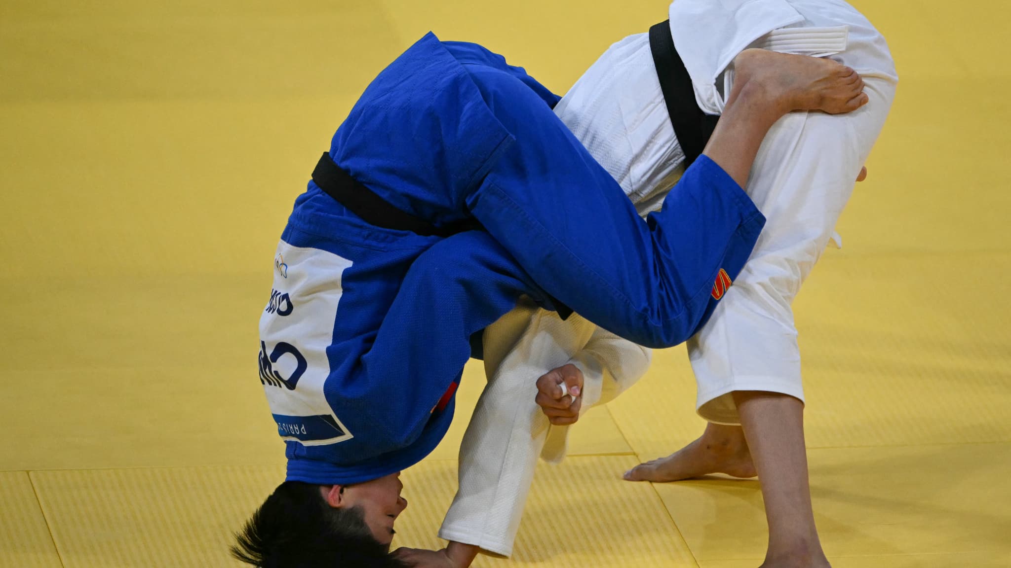Le judo la tête à l'envers aux Jeux olympiques. Le judo la tête à l'envers aux Jeux olympiques.