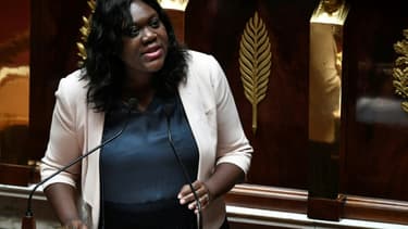 La députée LREM Laetitia Avia à l'Assemblée nationale, le 3 juillet 2019 à Paris