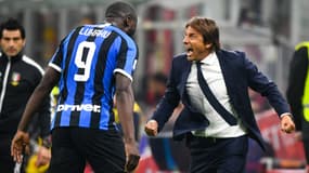 Romelu Lukaku et Antonio Conte
