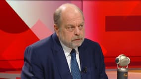 Le ministre de la Justice, Éric Dupond-Moretti, le jeudi 13 juin 2024 sur le plateau de BFMTV-RMC