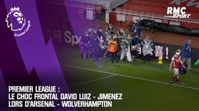 Premier League : Le choc frontal David Luiz - Jimenez lors d'Arsenal - Wolverhampton