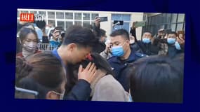 Li Jongwei qui retrouve sa mère en Chine le 1er janvier 2021