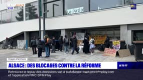 Réforme des retraites: de nombreux blocages en Alsace
