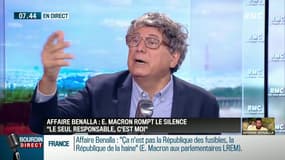 Affaire Benalla: "Macron se comporte en monarque arrogant et puéril"