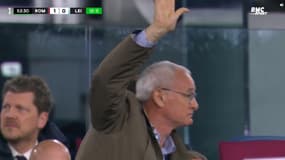 Ranieri lors de Rome-Leicester. 