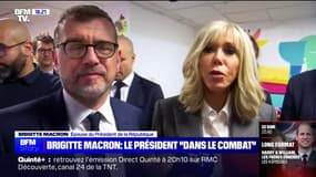 Soignants: Brigitte Macron assure que "le président est dans le combat"