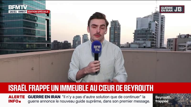 Guerre au Moyen-Orient: l'armée israélienne frappe un immeuble du centre de Beyrouth