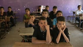 Les enfants de l'école primaire du village d'Al-Asriya ont perdu un de leurs camarades dans un attentat sanglant en mars.