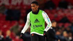 Anthony Martial pendant un échauffement avec Manchester United, novembre 2023