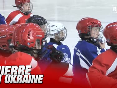 Guerre en Ukraine : De jeunes hockeyeurs ukrainiens à Cergy