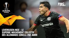 Leverkusen - Nice : Le superbe mouvement collectif des Allemands conclu par Amiri