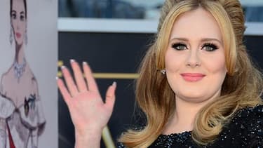 Adele aux Oscars en 2013.