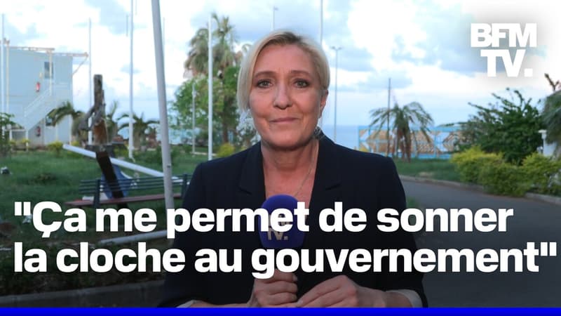 Les temps forts de la visite de Marine Le Pen à Mayotte, après le passage dévastateur du cyclone Chido