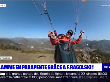 Digne-les-Bains: la flamme olympique passera dans le ciel avec le parapentiste François Ragolski