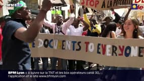 Un millier de sans-papiers ont manifesté à Lyon ce samedi