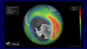 Le trou dans la couche d'ozone, septembre 2023 