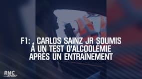 Formule 1: Carlos Sainz Jr soumis à un test d'alcoolémie après un entraînement