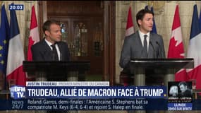 Justin Trudeau, allié d'Emmanuel Macron face à Donald Trump