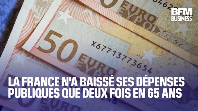 La France n'a baissé ses dépenses publiques que deux fois en 65 ans