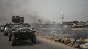 Un tank de l'armée nigériane dans une ville au sud-est du pays en février 2019 (Photo d'illustration).