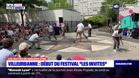 Villeurbanne: démonstration de hip hop au festival d'arts de rue Les Invites