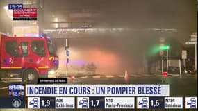 Choisy-le-Roi: un violent incendie dans un parking souterrain fait un blessé