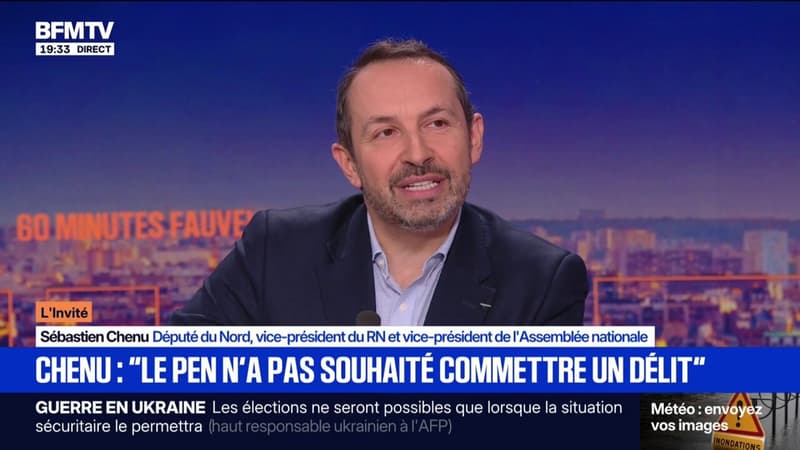 Présidentielle: "Moi j'ai bon espoir que Marine Le Pen puisse être candidate", déclare Sébastien Chenu (RN)