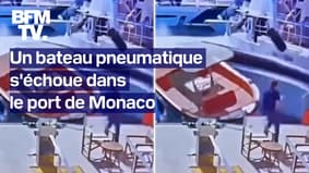 Monaco: un bateau pneumatique rate sa manoeuvre et s'échoue à pleine vitesse sur un ponton du port