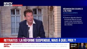 Suspension de la réforme des retraites: "Je pense qu'il y aura une dissolution un jour ou l'autre", estime Geoffroy Roux de Bézieux, ancien président du Medef