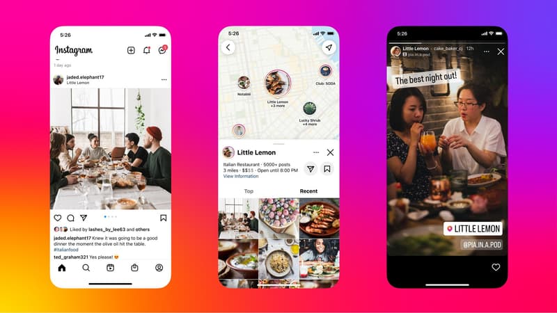 La nouvelle fonction de cartographie d'Instagram