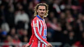 L'attaquant de l'Atlético de Madrid Antoine Griezmann face au Barça le 16 mars 2025