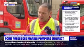Immeubles effondrés à Marseille: les marins-pompiers continuent les recherches mais "les probabilités de retrouver un rescapé s'amenuisent" 