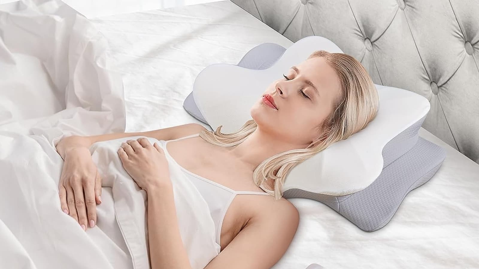 Cet oreiller ergonomique pour cervicales est vendu à moins de 50