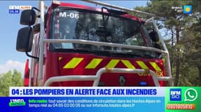 Alpes-de-Haute-Provence : les pompiers en alerte face au risque d'incendie