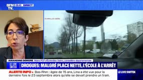 Amandine Demore (maire PCF d'Échirolles), sur le point de deal à proximité d'une école maternelle: "Il ne faut pas abandonner, c'est une école de la République qui est touchée"