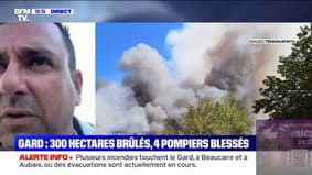 Incendie dans le Gard: "Pour aider, vaut mieux rester chez soi", conseille le maire d'Aubais