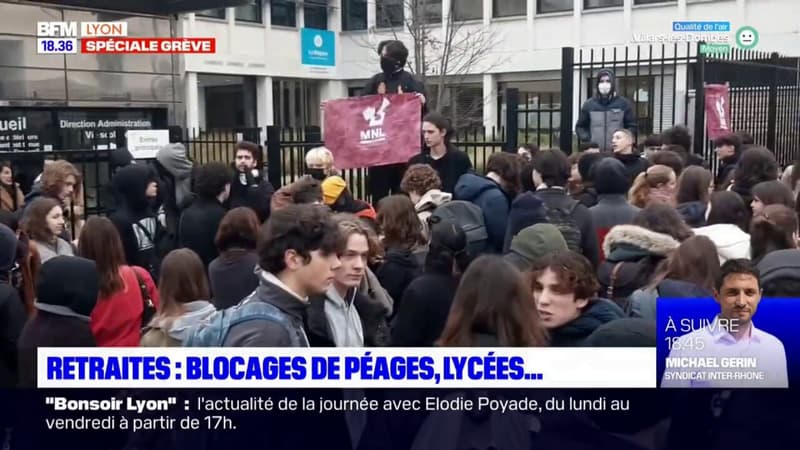 Réforme des retraites : des péages et des lycées bloqués