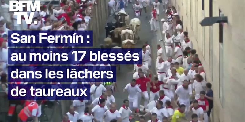 En Espagne, les lâchers de taureaux lors des fêtes de la San Fermín ont déjà fait 17 blessés