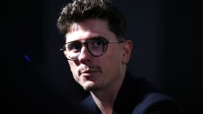 David Gaudu lors de la présentation de l'équipe Groupama-FDJ pour la saison 2024, le 10 janvier 2024