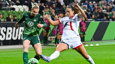 Ligue des champions féminine - Wolfsburg-PSG (4-0) - Sarai Linder et Jackie Groenen, le 8 octobre 2025