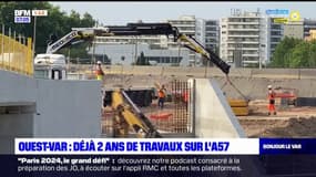 Var: le chantier de l'autoroute A57 se poursuit