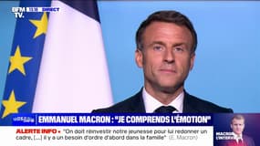 Polémique sur la police: Emmanuel Macron dit comprendre "l'émotion" des policiers, mais "nul n'est au-dessus de la loi"