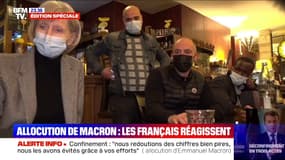 Les commerçants réagissent après l'allocution d'Emmanuel Macron
