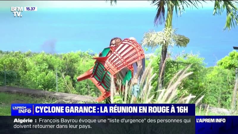 La Réunion: les habitants se préparent au passage du cyclone Garance