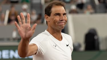 Rafael Nadal à Roland-Garros le 20 mai 2024