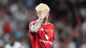 Alejandro Garnacho lors de la finale de Ligue Europa entre Tottenham et Manchester United (1-0), le 21 mai 2025