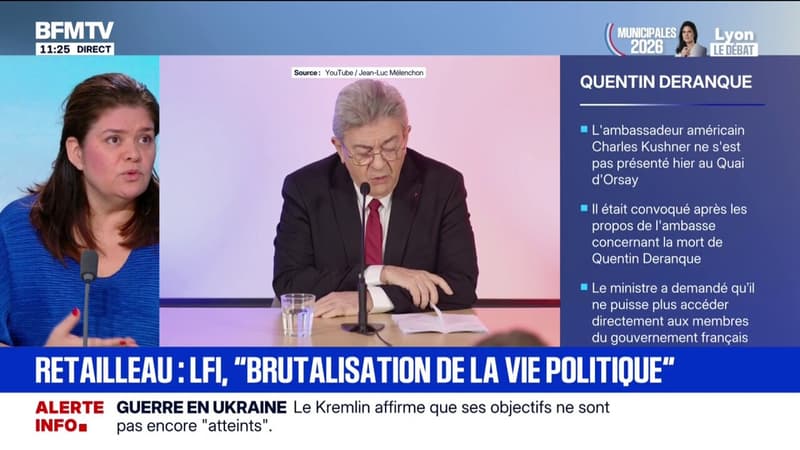 Mort de Quentin Deranque: “Jean-Luc Mélenchon est dans le déni et dépassé par les événements”, estime Raquel Garrido, cofondatrice du mouvement "L'Après"